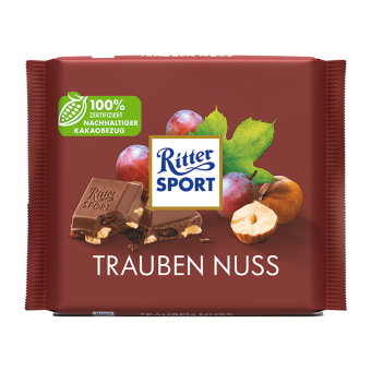 Шоколад Ritter Sport ( изюм и фундук) 100 гр Шоколад Ritter Sport ( изюм и фундук) 100 гр