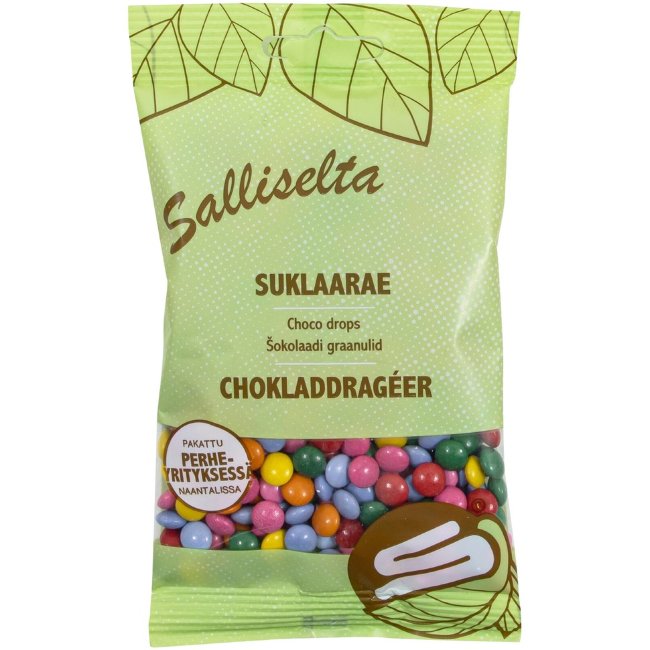 Кондитерская посыпка Salliselta (шоколадные цветные драже) 90 гр