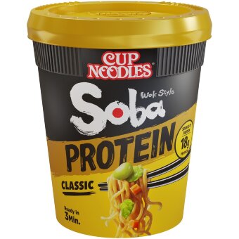 Быстрые лапша Nissin Soba Cup Protein Classic 92 гр, с протеином Быстрые лапша Nissin Soba Cup Protein Classic 92 гр, с протеином