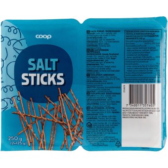 Солёные палочки Coop Salt Stisks 250 гр Солёные палочки Coop Salt Stisks 250 гр