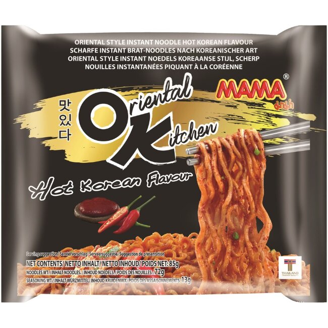 Лапша для жарки Mama OK с острым корейским вкусом 85 гр