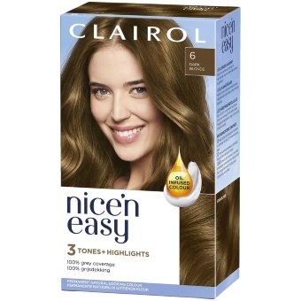 Стойкая краска для волос Clairol Nice'n Easy 6 светло-темный Стойкая краска для волос Clairol Nice'n Easy 6 светло-темный