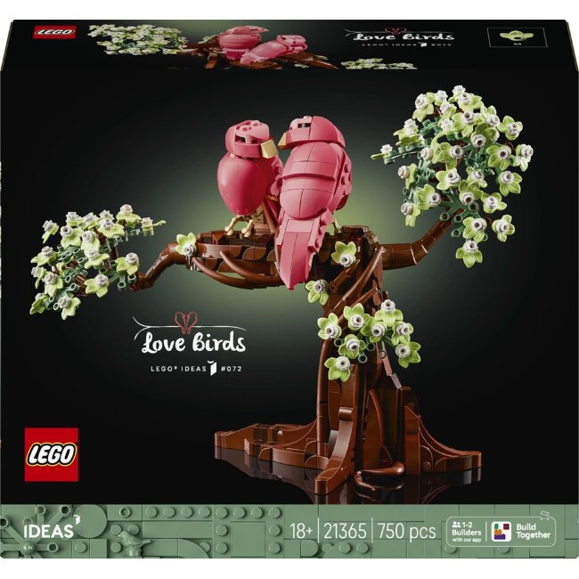 Декоративная фигурка LEGO® Ideas 21365 в виде влюблённых птиц