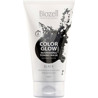 Ухаживающая оттеночная маска Biozell Color Glow черный 150 мл