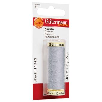 Универсальная швейная нить Gütermann 100 м полиэстер, светло-серый