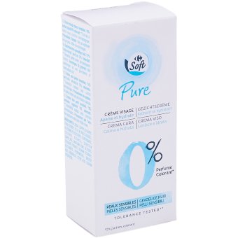 Крем для чувствительной кожи лица Carrefour Soft Pure 50 мл Крем для чувствительной кожи лица Carrefour Soft Pure 50 мл