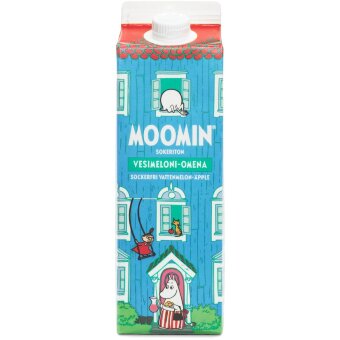 Безсахарный напиток Moomin с вкусом арбуза и яблока 1 л