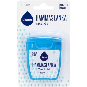 Вощёная зубная нить Pisara 100 метров Вощёная зубная нить Pisara 100 метров