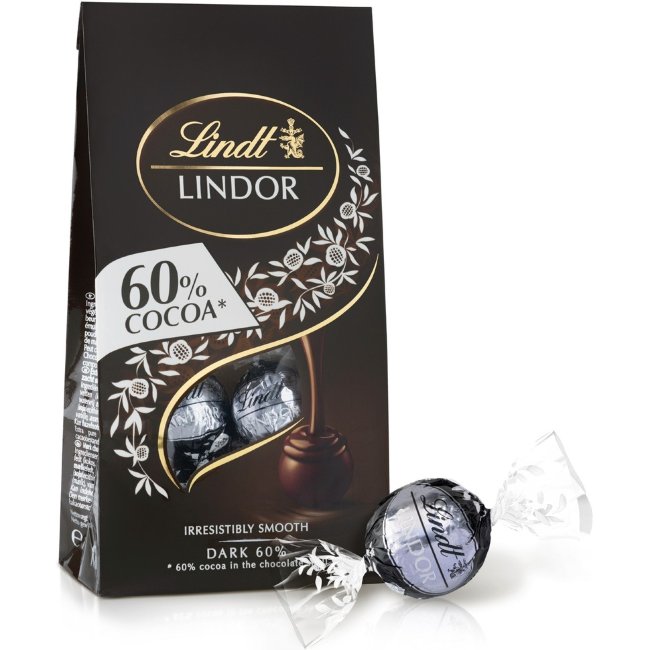 Шарики из темного шоколада Lindt Lindor 60% 137 гр