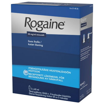 Раствор для мужчин от выпадения волос ROGAINE LIUOS IHOLLE 50MG/ML 3 X 60 мл Раствор для мужчин от выпадения волос ROGAINE LIUOS IHOLLE 50MG/ML 3 X 60 мл