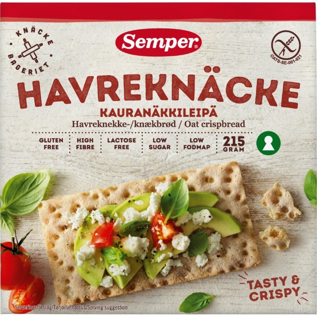 Овсяные хлебцы Semper 215 гр