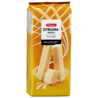 Вафли Pirkka (лимон) 325 гр Вафли Pirkka (лимон) 325 гр