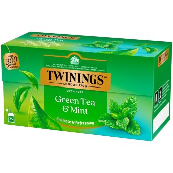 Чай зеленый с мятой Twinings 25пак Чай зеленый с мятой Twinings 25пак