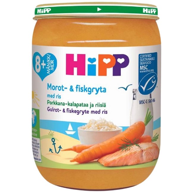 Пюре овощное HiPP 190 гр с 8 месяцев