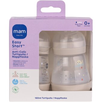 Антиколиковая бутылочка MAM Easy Start (уп 2 шт) 160 мл