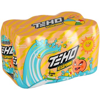 Энергетический напиток TEHO Kesäpommi (уп 6 шт) 0,33 л