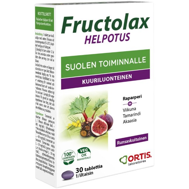 Натуральное средство от запора Fructolax Helpotus 30 табл