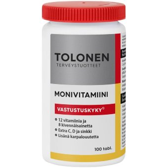 Витаминно-минеральный комплекс Monivitamiini 100 таблеток Tolonen