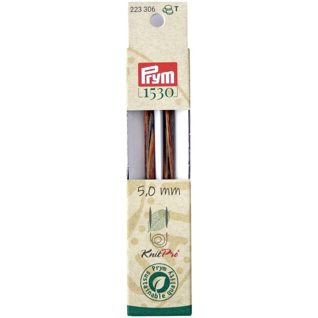 Круглая деревянная спица Prym 1530 5,0 мм, материал дерево, соединяемая с кабелем