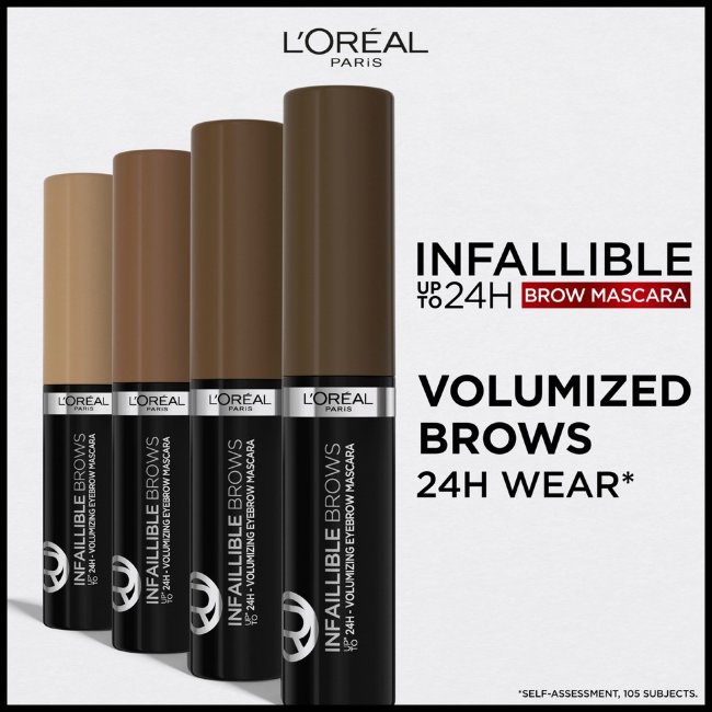 Тушь для бровей L'Oréal Paris Infaillible Brows 24H Volumizing Eyebrow 5.0 светло-коричневый 5 мл