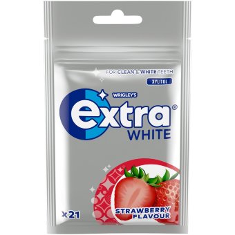 Жевательная резинка Extra White Strawberry с ксилитом 29 гр Жевательная резинка Extra White Strawberry с ксилитом 29 гр