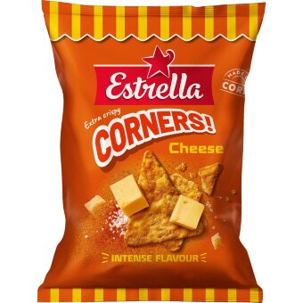 Кукурузные чипсы Estrella Corners с сыром 160 гр Кукурузные чипсы Estrella Corners с сыром 160 гр