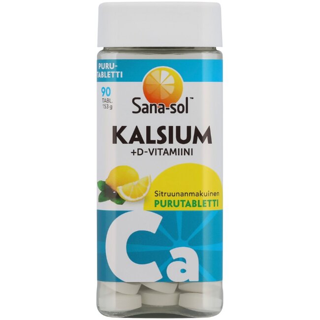 Жевательные таблетки Sana-sol Kalsium+D с лимонным вкусом 90 табл (153 гр) Жевательные таблетки Sana-sol Kalsium+D с лимонным вкусом 90 табл (153 гр)