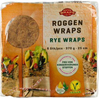Ржаные тортильи Mr Wraps (уп 6 шт) 370 гр Ржаные тортильи Mr Wraps (уп 6 шт) 370 гр