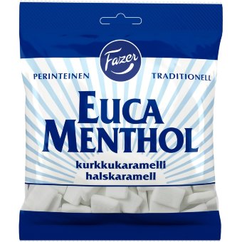 Пастилки (ментол, эвкалипт) Fazer Euca Menthol 200 гр