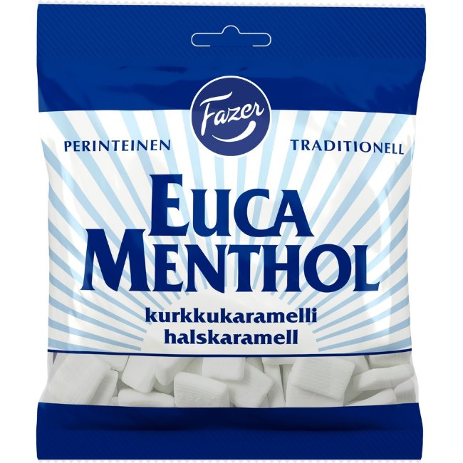 Пастилки (ментол, эвкалипт) Fazer Euca Menthol 200 гр