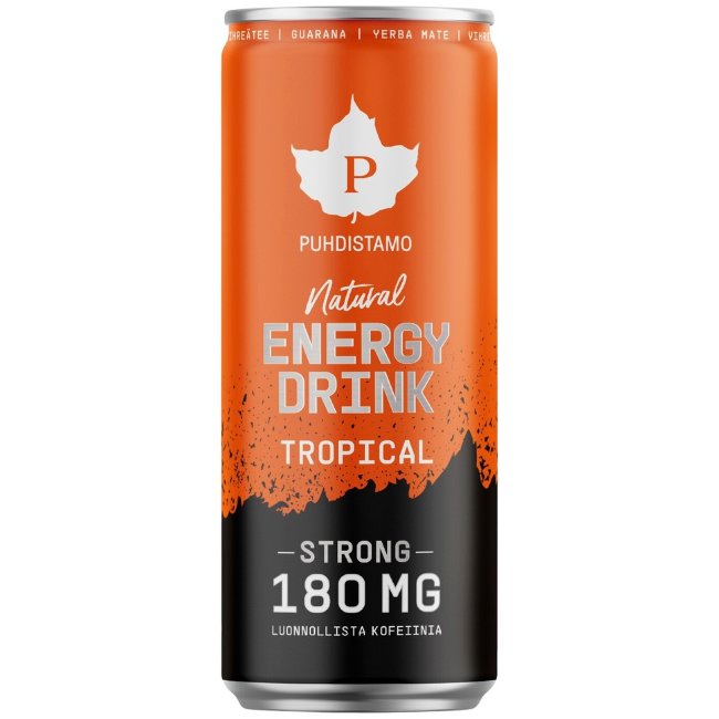 Энергетический напиток Puhdistamo Natural Energy Drink Strong Tropical 330 мл