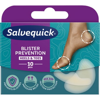Пластырь для ног Salvequick rakkolaastari 10kpl Foot Care Heels-Toes