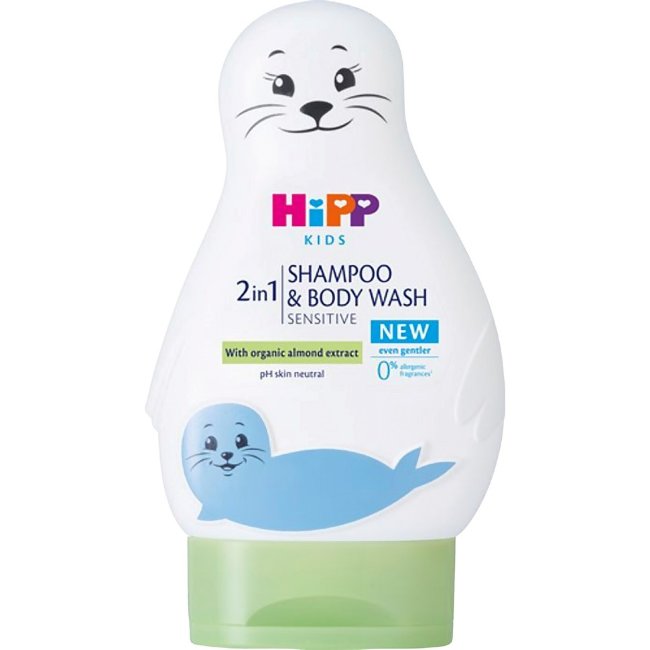 Шампунь и гель для душа 2 в 1 Hipp Baby Care Sensitive 200 мл "Hylje" Шампунь и гель для душа 2 в 1 Hipp Baby Care Sensitive 200 мл "Hylje"