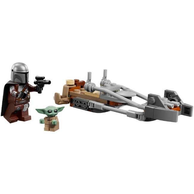 Игрушечный конструктор LEGO® Star Wars TM 75436 Мандалорский спидер с Грогом Игрушечный конструктор LEGO® Star Wars TM 75436 Мандалорский спидер с Грогом