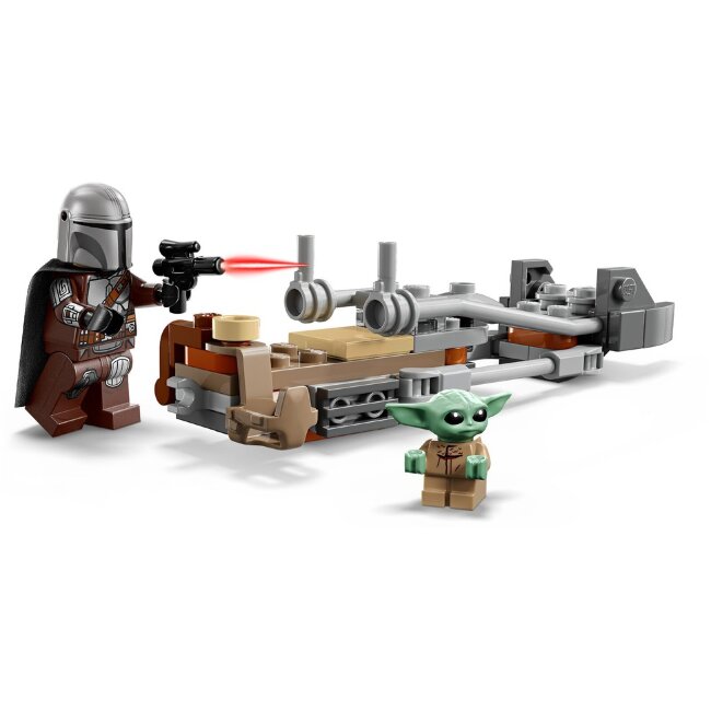 Игрушечный конструктор LEGO® Star Wars TM 75436 Мандалорский спидер с Грогом Игрушечный конструктор LEGO® Star Wars TM 75436 Мандалорский спидер с Грогом