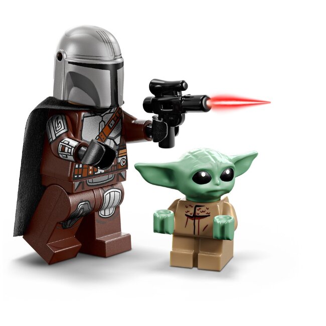 Игрушечный конструктор LEGO® Star Wars TM 75436 Мандалорский спидер с Грогом Игрушечный конструктор LEGO® Star Wars TM 75436 Мандалорский спидер с Грогом