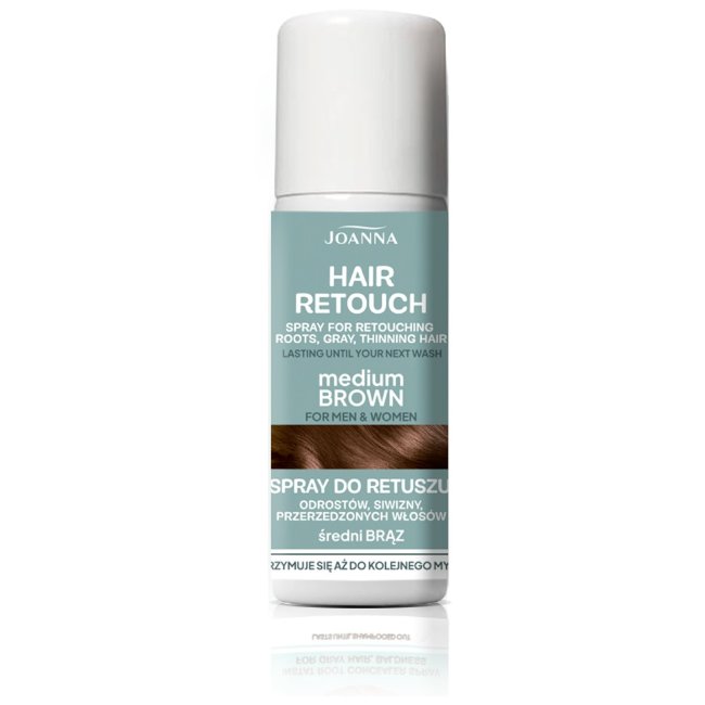 Спрей для подкрашивания волос Joanna Hair Retouch средне-коричневый 75 мл Спрей для подкрашивания волос Joanna Hair Retouch средне-коричневый 75 мл