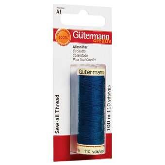 Универсальная швейная нить Gütermann 100 м полиэстер, темно-синяя