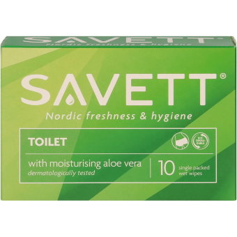 Влажная туалетная бумага Savett Toilet (алоэ вера) 10 шт Влажная туалетная бумага Savett Toilet (алоэ вера) 10 шт