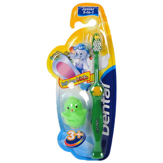 Детская зубная щетка Dental Soft Care Kids 3+ с колпачком