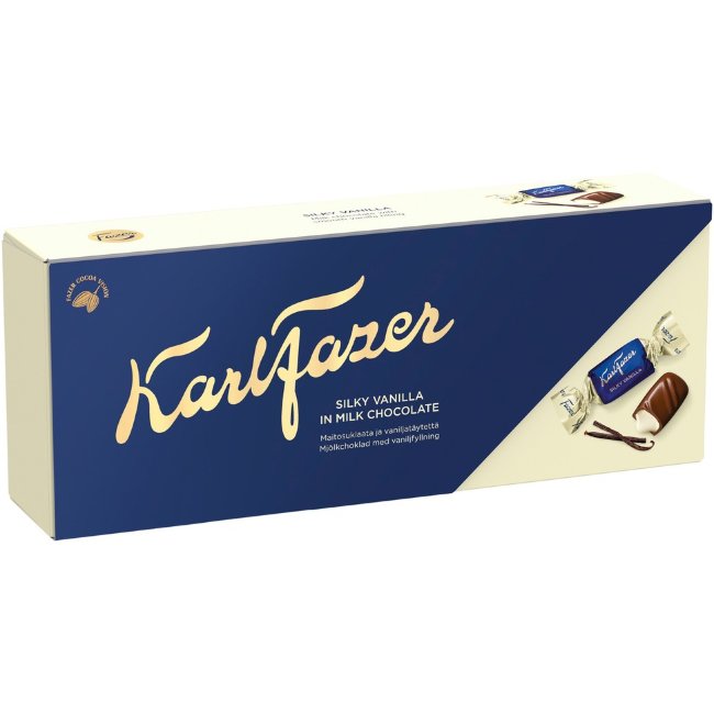 Шоколадные конфеты с ванильной начинкой Karl Fazer Silky Vanilla 250 гр