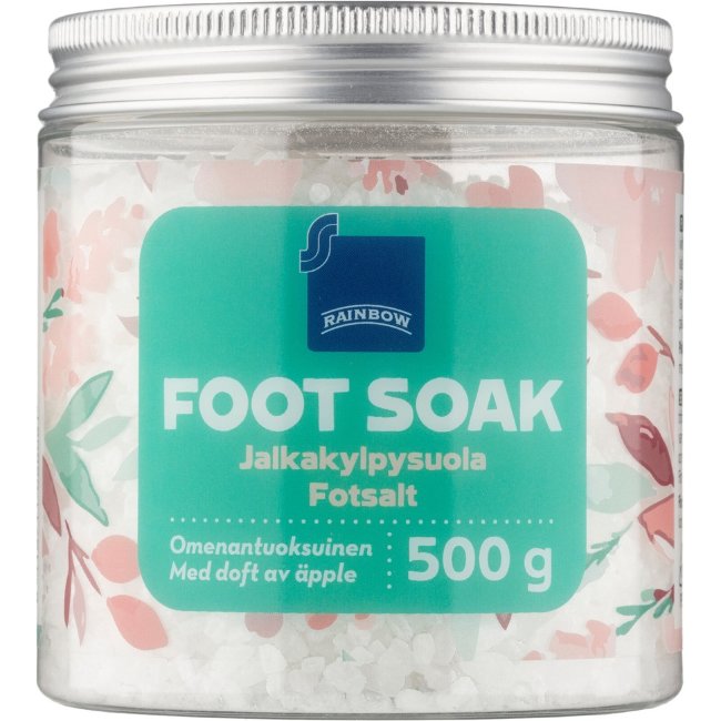 Соль для ванн для ног Rainbow с ароматом яблока 500 гр