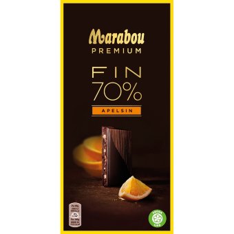 Шоколад Marabou Premium темный 70% (апельсин) 100 гр Шоколад Marabou Premium темный 70% (апельсин) 100 гр