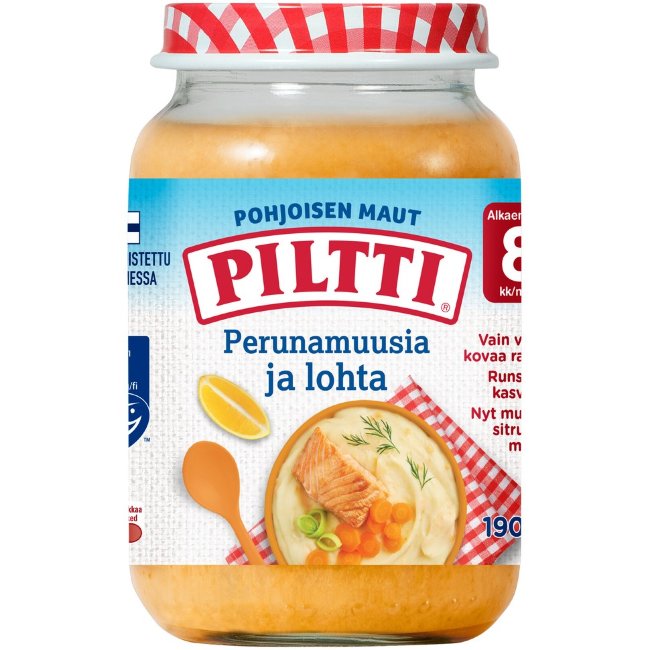 Piltti (лосось,картофель,морковь) 200 гр