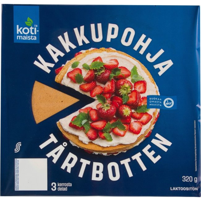Бисквитные коржи для торта Kotimaista (уп 3 шт) 320 гр