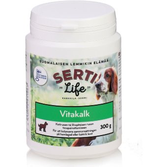 Витамины и кальций SertiLife Vitakalk для собак 300 гр