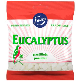 Пастилки с эвкалиптом Fazer Eucalyptus 200 гр Пастилки с эвкалиптом Fazer Eucalyptus 200 гр