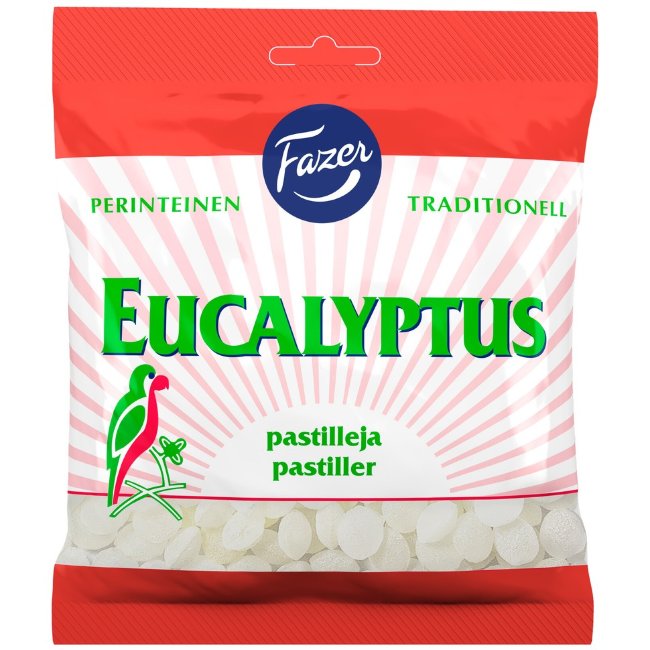 Пастилки с эвкалиптом Fazer Eucalyptus 200 гр Пастилки с эвкалиптом Fazer Eucalyptus 200 гр