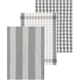 Кухонные полотенца Tex Home Stripes 3 шт серые