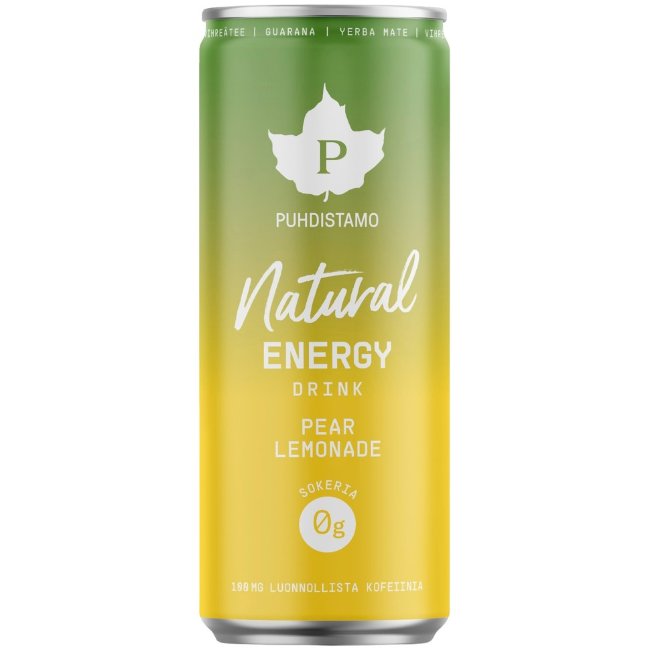 Энергетический напиток Natural Energy Drink Pear Lemonade Puhdistamo 330 мл